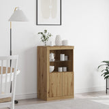 Sideboard With Led Lights Artisan Oak 60,5X37X100 Cm