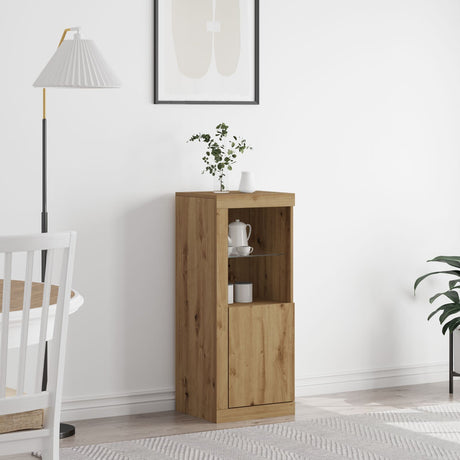 Sideboard With Led Lights Artisan Oak 41X37X100 Cm