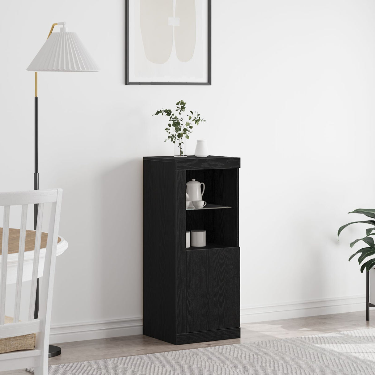 Sideboard With Led Lights 41X37X100 Cm