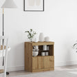 Sideboard With Led Lights Artisan Oak 60X37X67 Cm