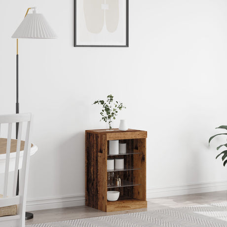Sideboard With Led Lights 41X37X67 Cm