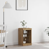 Sideboard With Led Lights Artisan Oak 41X37X67 Cm
