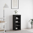 Sideboard With Led Lights Black Oak 41X37X100 Cm