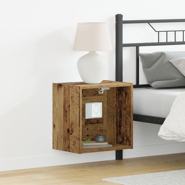 Floating Shelf Old Wood 40X28,5X40 Cm Engineered Wood