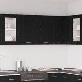 Black Oak Hanging Cabinet - 80X31X60 Cm - Made Of Engineered Wood