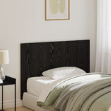Bed Headboard Black Oak 120X1,5X80 Cm Engineered Wood