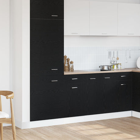 Drawer Bottom Cabinet - Black Oak, 40X46X81.5 Cm, Made Of Engineered Wood