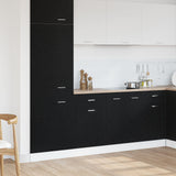 Black Oak Drawer Cabinet - 50X46X81.5 Cm, Made With Engineered Wood