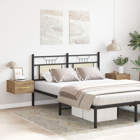 Bedside Cabinets 2 Pcs Wall-Mounted Artisan Oak 35X35X20 Cm