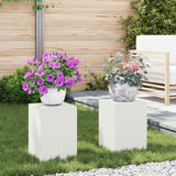 Outdoor Plant Stands Pillar 2 Pcs 24X24X35 Cm Steel