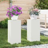 Outdoor Plant Stands Pillar 2 Pcs 24X24X35 Cm Steel