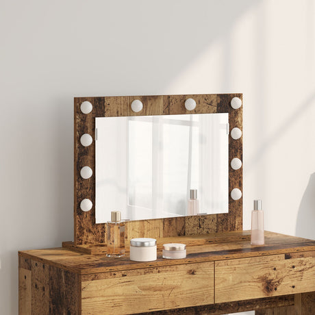 Vanity Mirror Old Wood Wood 60 X 45 X 18 Cm Mirror