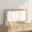 Vanity Mirror Sonoma Oak Engineered Wood, Glass 80 X 45 X 18 Cm