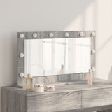 Vanity Mirror Grey Sonoma Particle Board, Glass 80 X 45 X 18 Cm