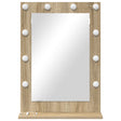 Vanity Mirror Sonoma Oak Mdf, Glass 70 X 50 X 18 Cm Mirror