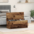 Storage Box Old Wood 90X35X35 Cm Made From Engineered Wood