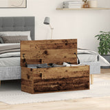 Storage Box Old Wood 90X35X35 Cm Made From Engineered Wood