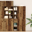Highboard Old Wood 30X42,5X185 Cm Engineered Wood