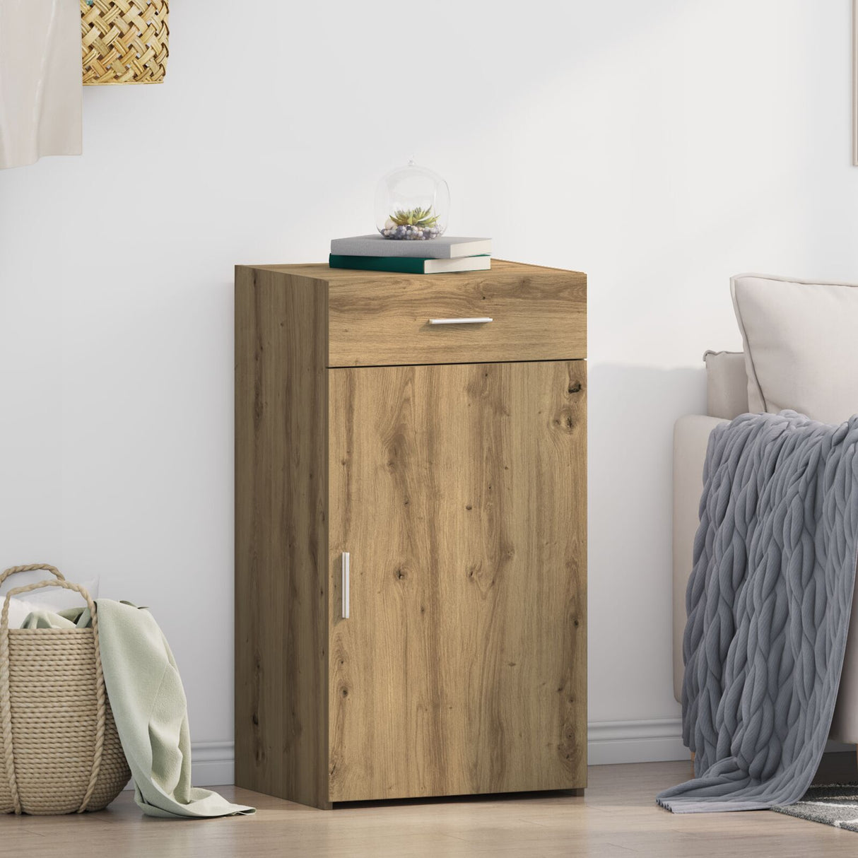 Sideboard Artisan Oak 30X42,5X93 Cm Engineered Wood