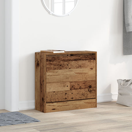 Shoe Cabinet Old Wood 60X21X57 Cm Engineered Wood