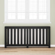 Radiator Cover Black Oak 175X20X82 Cm Engineered Wood
