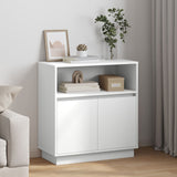 Sideboard With Led 71X34,5X75 Cm Engineered Wood