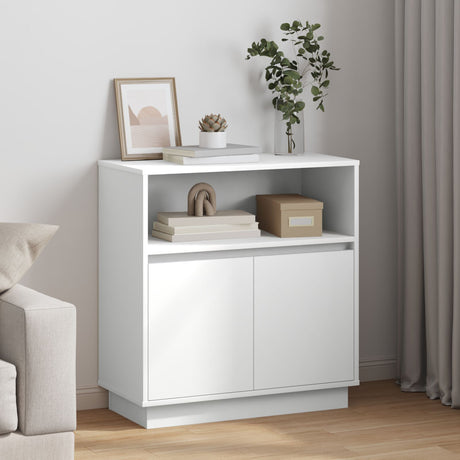 Sideboard With Led 71X34,5X75 Cm Engineered Wood