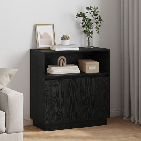 Sideboard With Led 71X34,5X75 Cm Engineered Wood