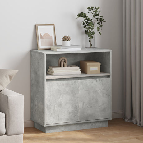 Sideboard With Led 71X34,5X75 Cm Engineered Wood