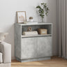 Sideboard With Led 71X34,5X75 Cm Engineered Wood