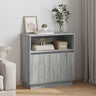 Sideboard With Led 71X34,5X75 Cm Engineered Wood