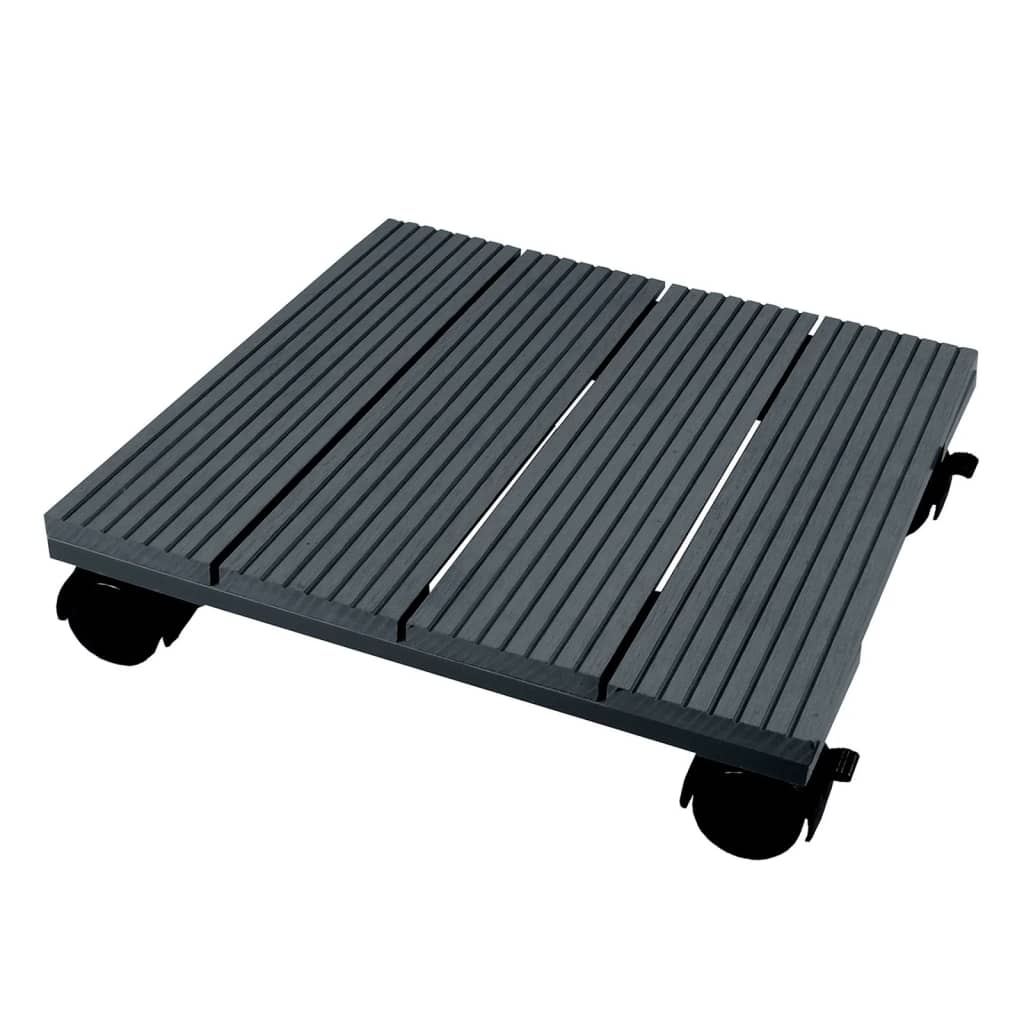 Plant Trolley Square 30x30 cm Anthracite WPC