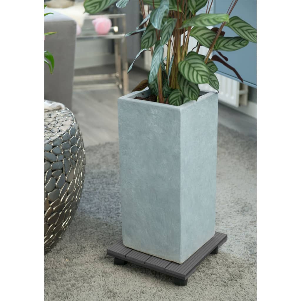 Plant Trolley Square 30x30 cm Anthracite WPC