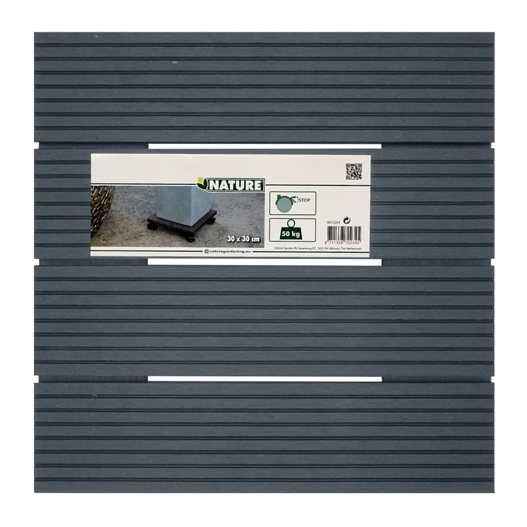 Plant Trolley Square 30x30 cm Anthracite WPC