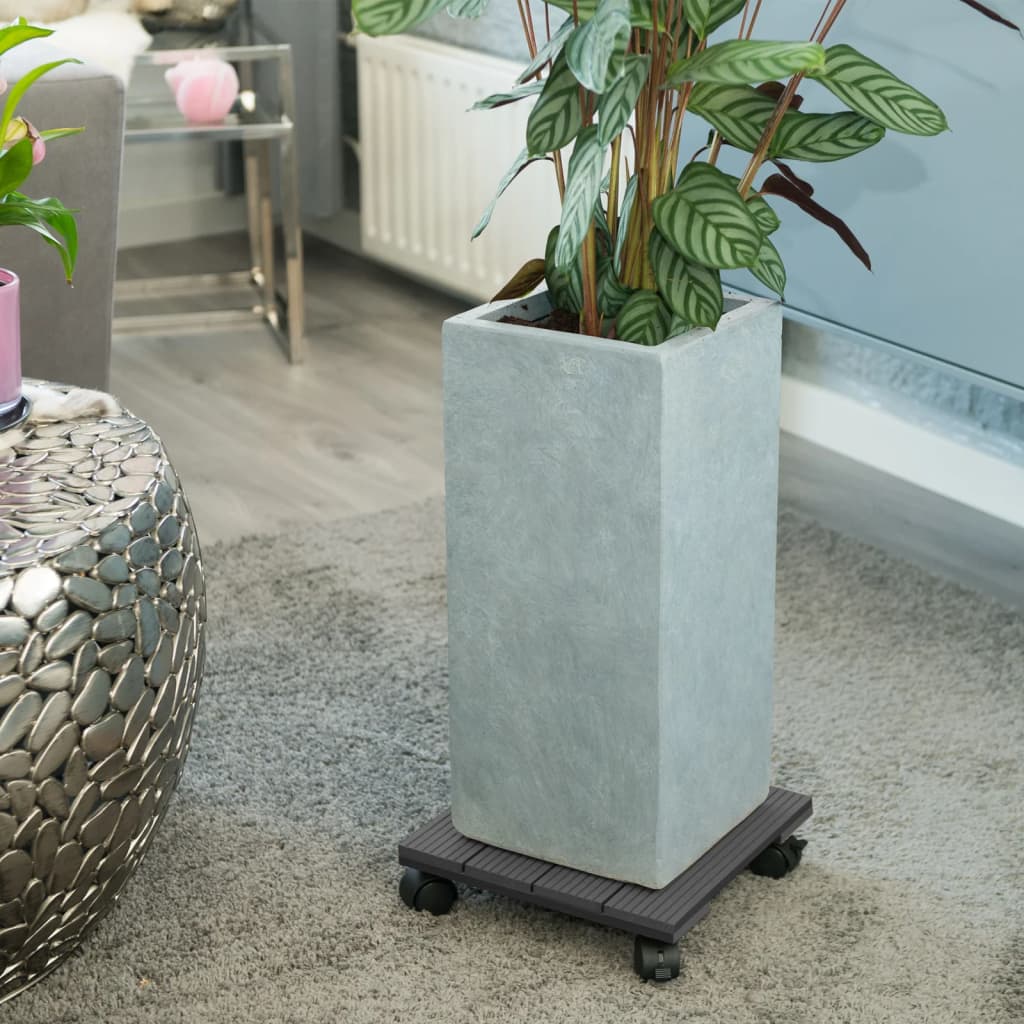 Plant Trolley Square 30x30 cm Anthracite WPC