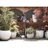 Vase Nature Rib Ball 40x32 cm Ivory KOFI270