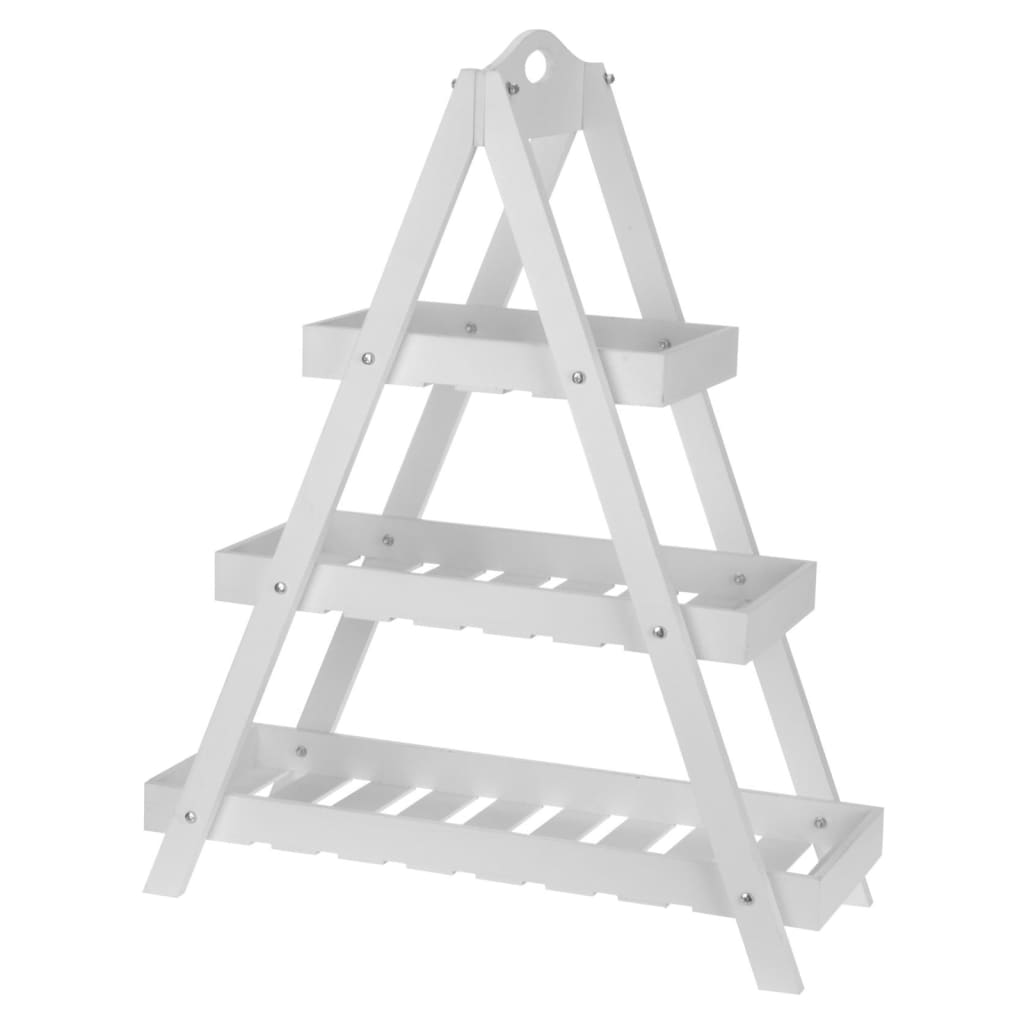 Triangular Etagere 3 Layers MDF White