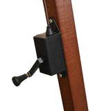 Hanging Garden Parasol 300x300 cm Wooden Pole Green