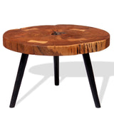 Log Coffee Table Solid Acacia Wood (55-60)x40 cm