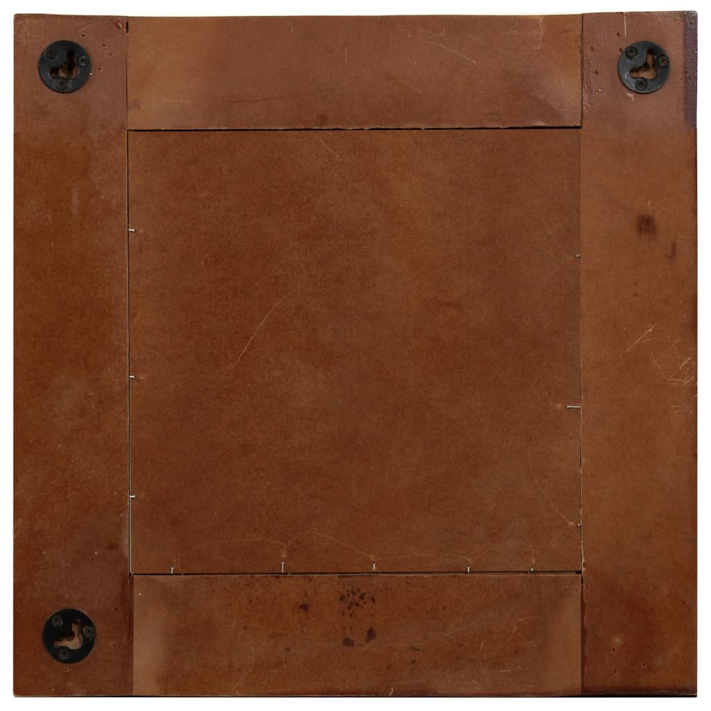 Mirror Solid Reclaimed Wood 50x50 cm