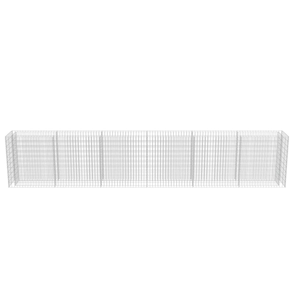 Gabion Raised Bed Galvanised Steel 540x50x100 cm