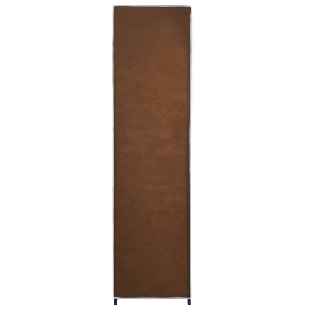 Wardrobe with 4 Compartments Brown 175x45x170 cm