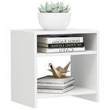 Bedside Cabinet High Gloss White 40x30x40 cm Engineered Wood