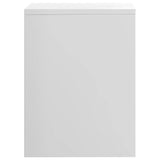 Bedside Cabinet High Gloss White 40x30x40 cm Engineered Wood