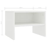 Bedside Cabinet White 40x30x30 cm Engineered Wood