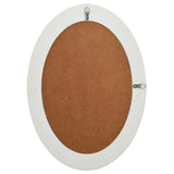 Wall Mirror Baroque Style 50x70 cm White