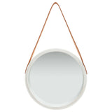 Wall Mirror with Strap 40 cm Silver
