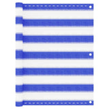 Balcony Screen Blue and White 75x500 cm HDPE