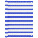 Balcony Screen Blue and White 120x300 cm HDPE