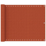 Balcony Screen Orange 75x500 cm HDPE